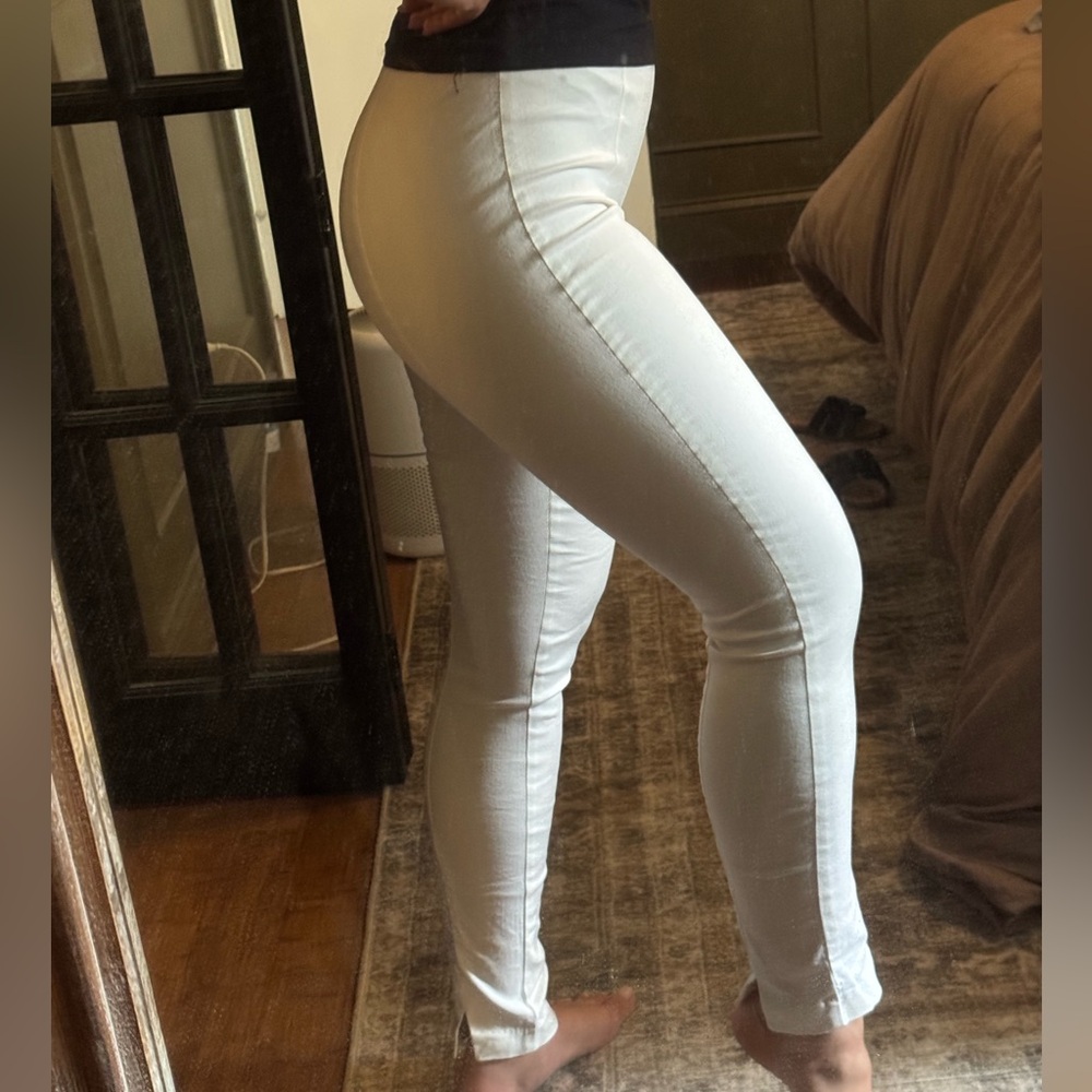 H&M White pull-on Pants